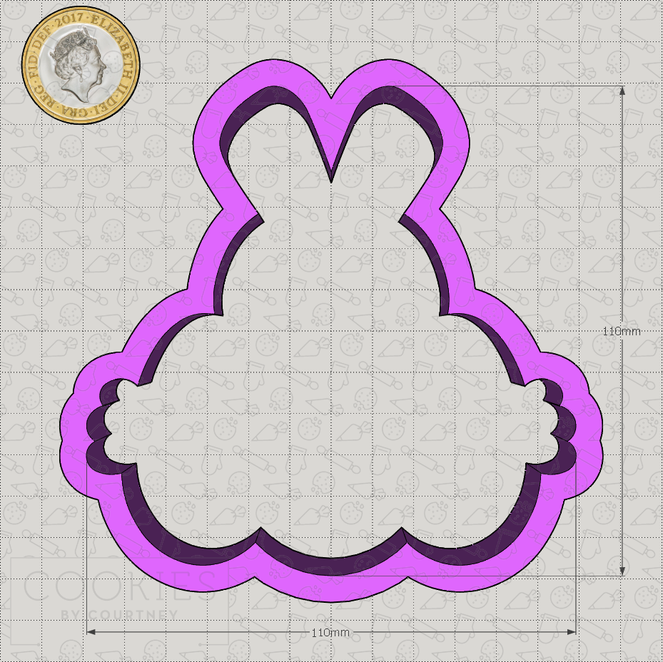 Punky's Easter Bunny Cookie Cutter