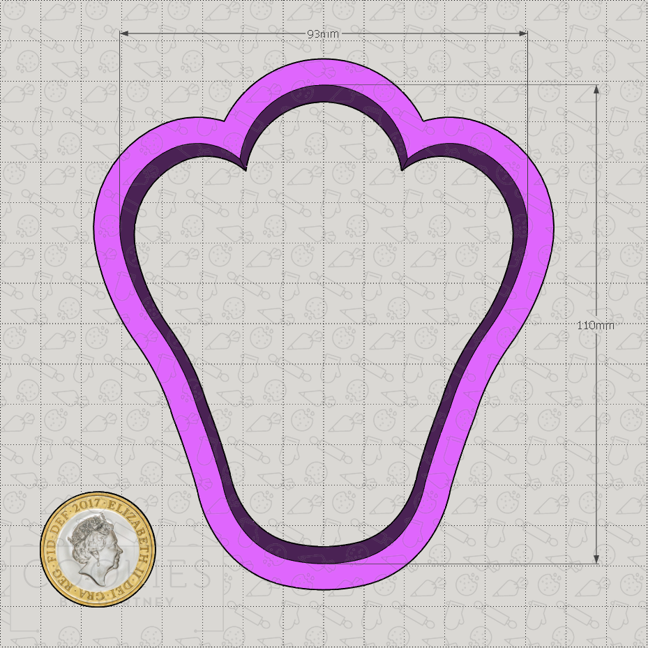 Punky's Easter Bunny Foot Cookie Cutter