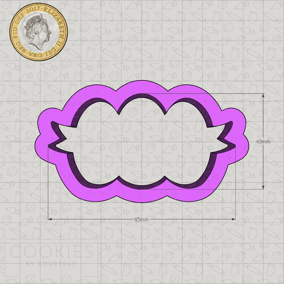 Punky's Easter Eggs with Banner Cookie Cutter