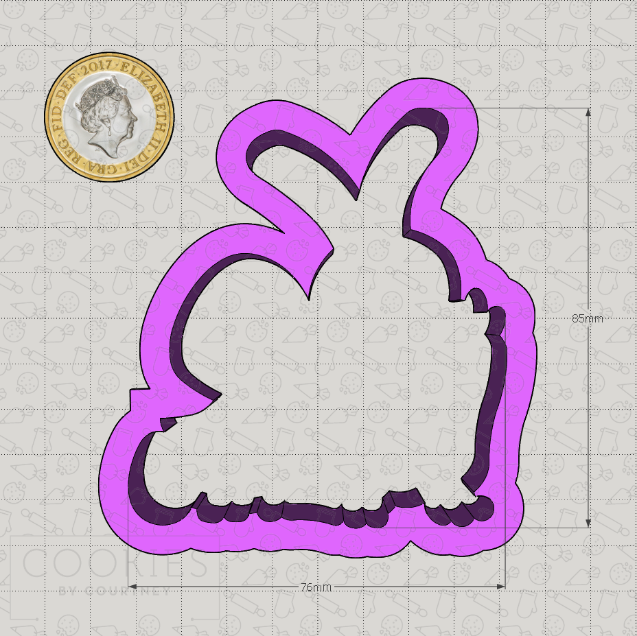 Punky's Chick and Bunny Cookie Cutter