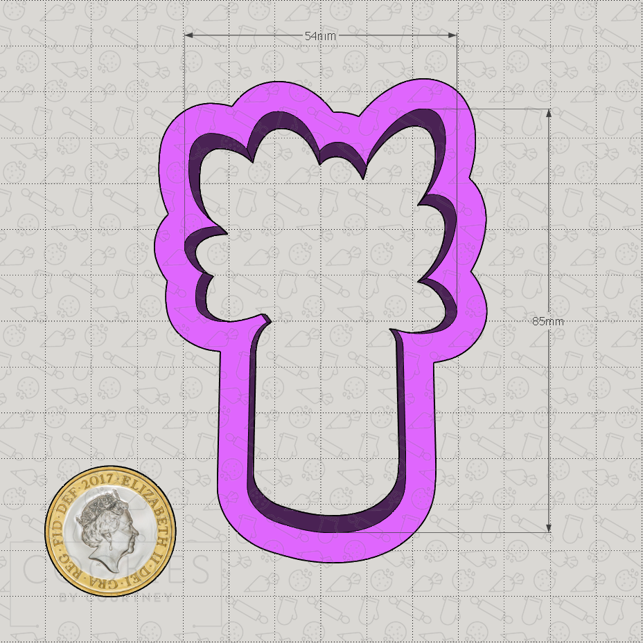 Punky's Vase of Flowers Cookie Cutter