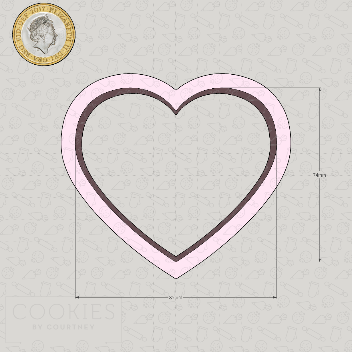 Rounded Heart Cookie Cutter