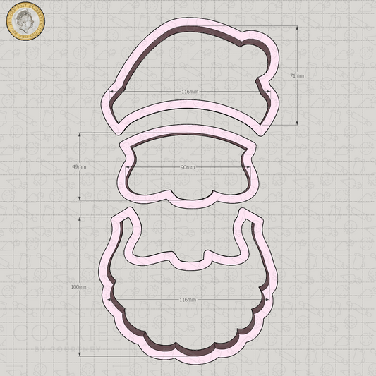 Santa Face Cookie Cutter Project Set