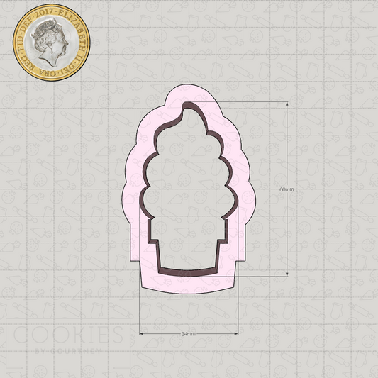 Soft Serve Ice Cream Cookie Cutter