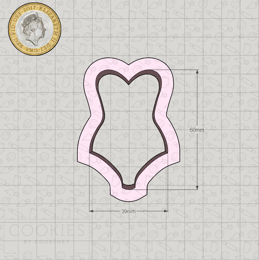 Swimsuit 2 Cookie Cutter