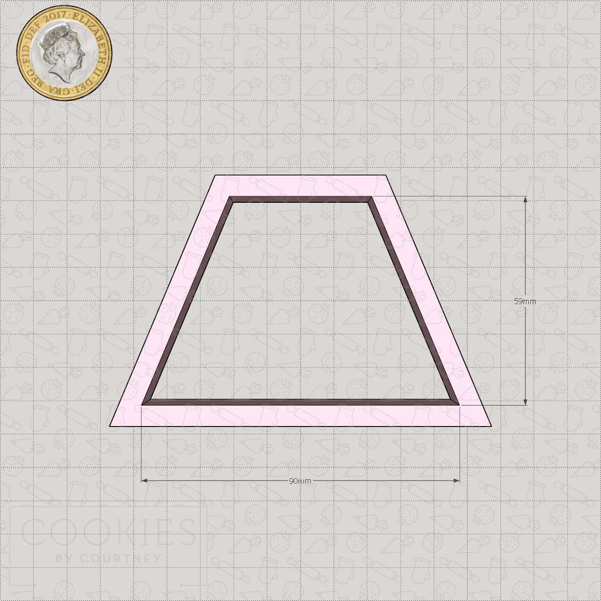 Basic Shapes - Trapezoid - Cookie Cutter