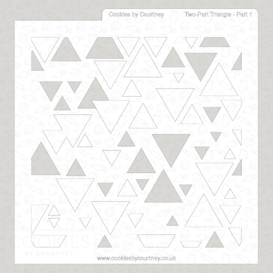 Two-Part Triangle Stencil