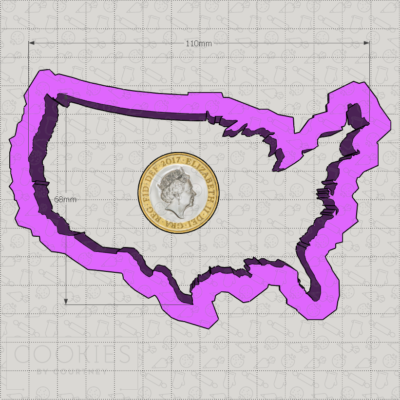 USA Map Cookie Cutter