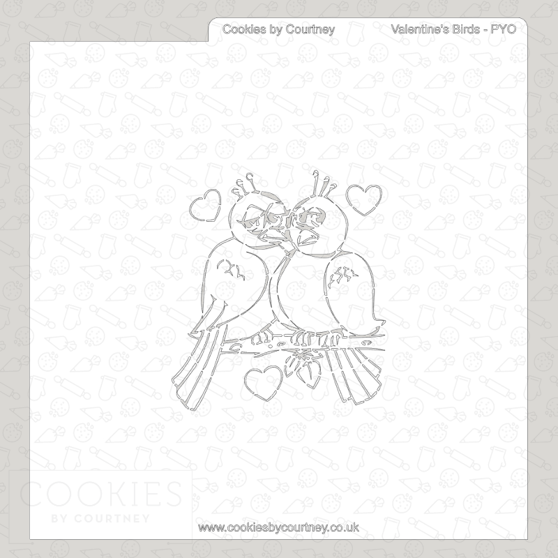 Valentine's Birds - PYO Stencil