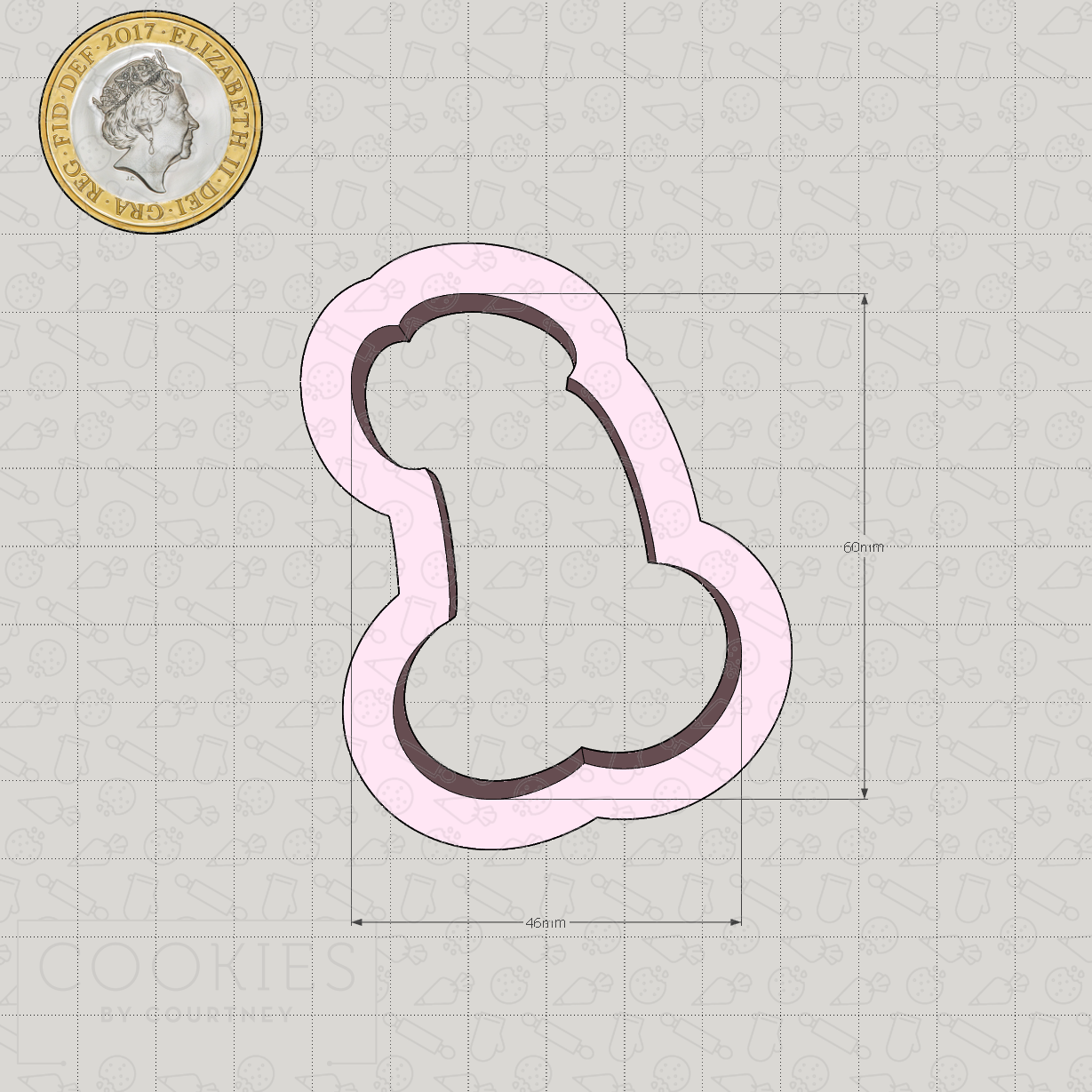 Wonky Penis Cookie Cutter