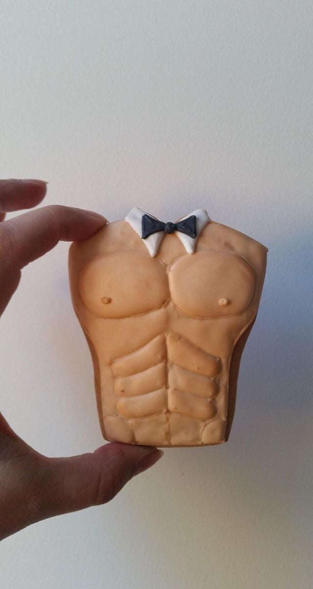 Male Chest Cookie Cutter