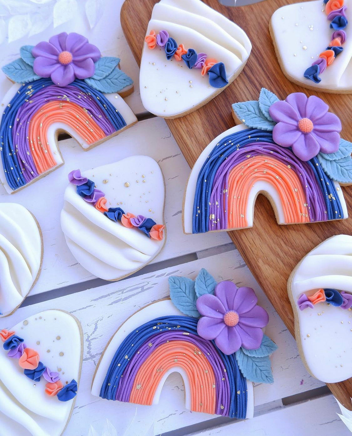 Bibbidi Cake Co - Rainbow and Flower Cookie Cutter