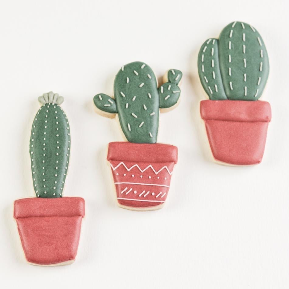Cute Cactus Cookie Cutter Set